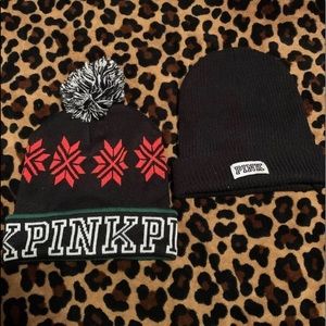 vs pink beanies